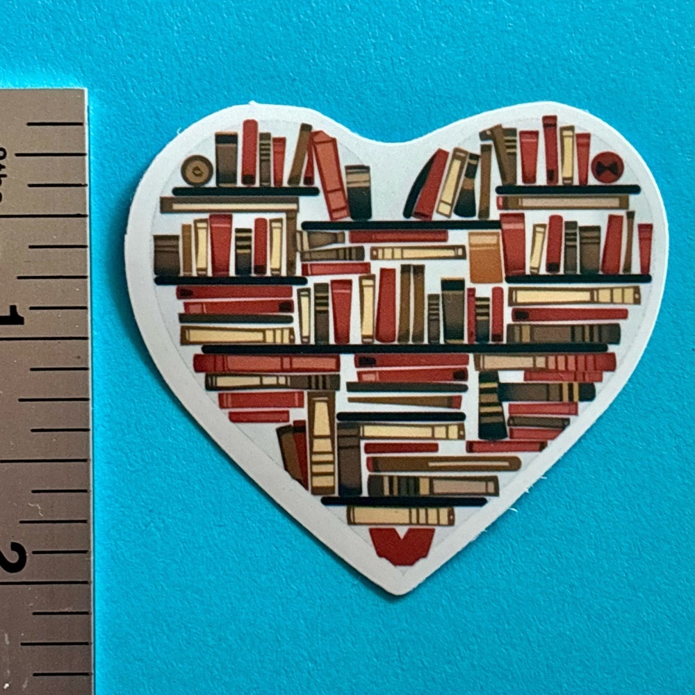10/$10 Books Aesthetic Vinyl Sticker Waterproof Water Bottle Laptop Craft School